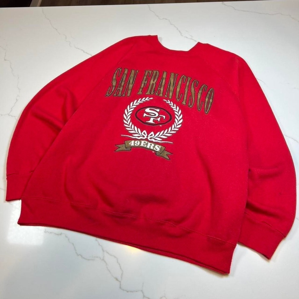 Vintage 80s baggy San Francisco 49ers nfl heavyweight graphic crewneck XXL